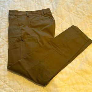 Aether Flat Front Cotton Slacks